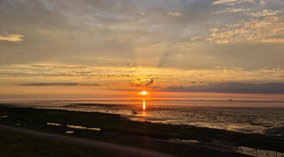 Zonsondergang Wierum / Nes